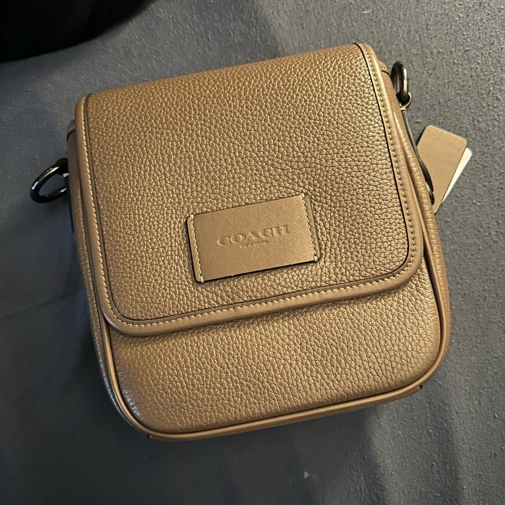 Coach Tan Leather Crossbody Bag